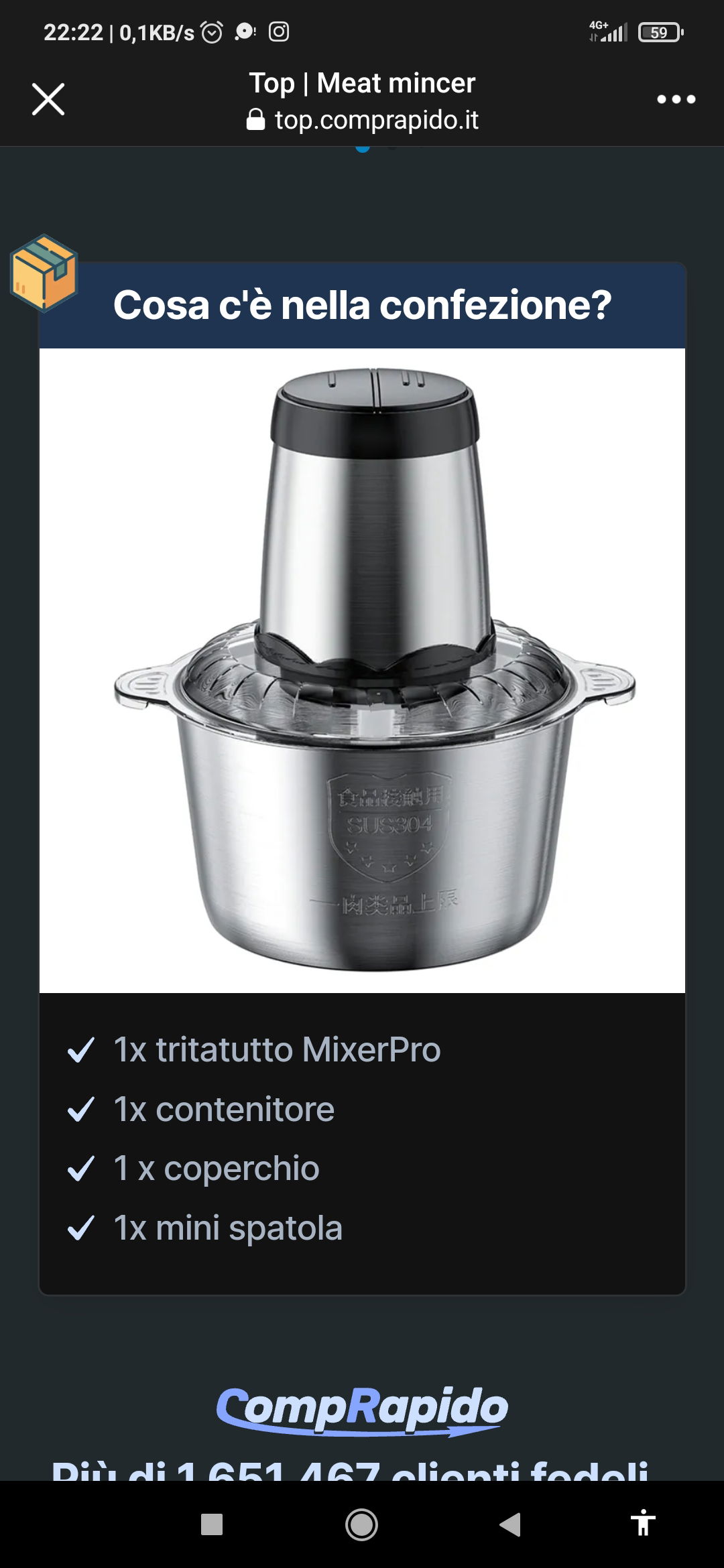 Chef mixer tritatutto – Pedro Shop - Tutto quello che ti serve!